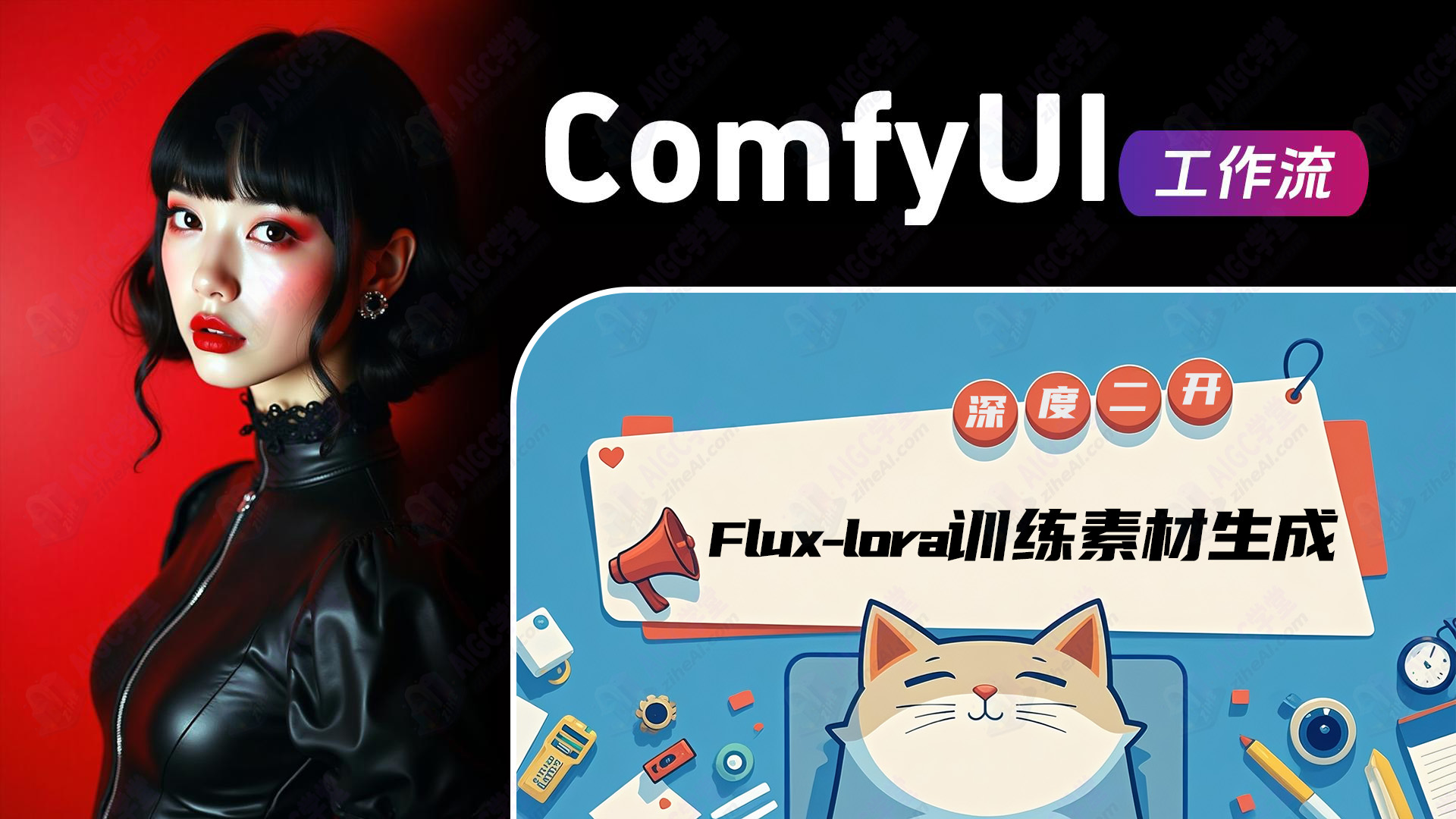 1.32 Flux Lora训练素材专用工作流(二次开发）